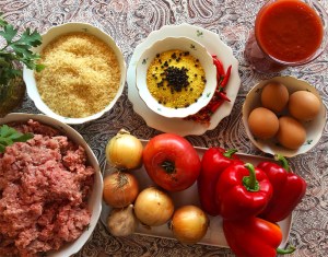 Zutaten für die gefüllten Paprika